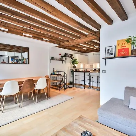 Apartment Typical Parisian Duplex#4pers#le Marais